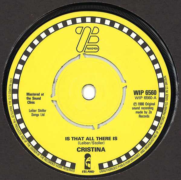 Cristina : Is That All There Is? (7", Single)