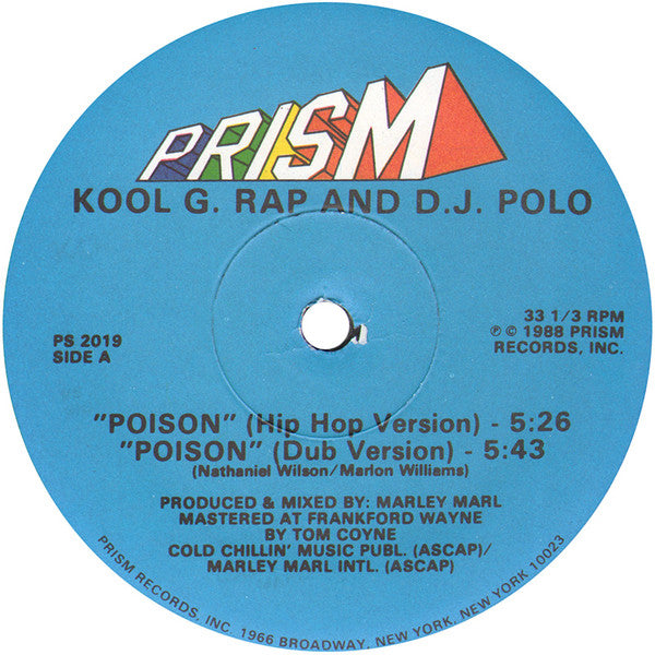 Kool G. Rap & D.J. Polo* : Poison (12", Single)