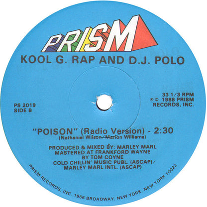 Kool G. Rap & D.J. Polo* : Poison (12", Single)