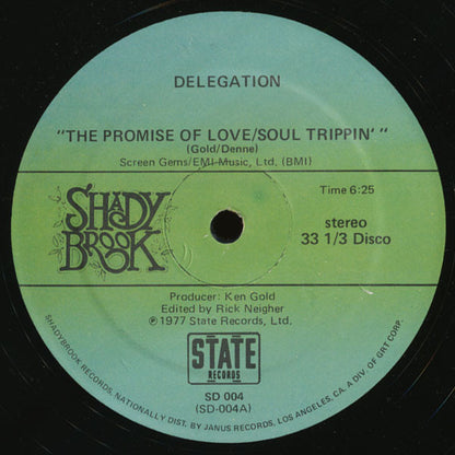 Delegation : The Promise Of Love/Soul Trippin' (12")