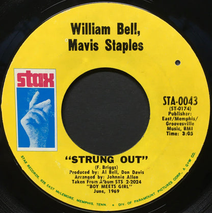 William Bell, Mavis Staples : Love's Sweet Sensation / Strung Out (7", Single)