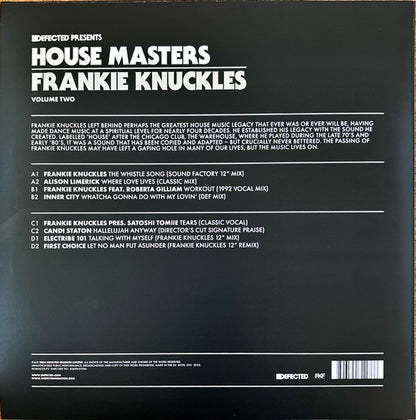 Frankie Knuckles : House Masters (Volume Two) (2x12", Comp)