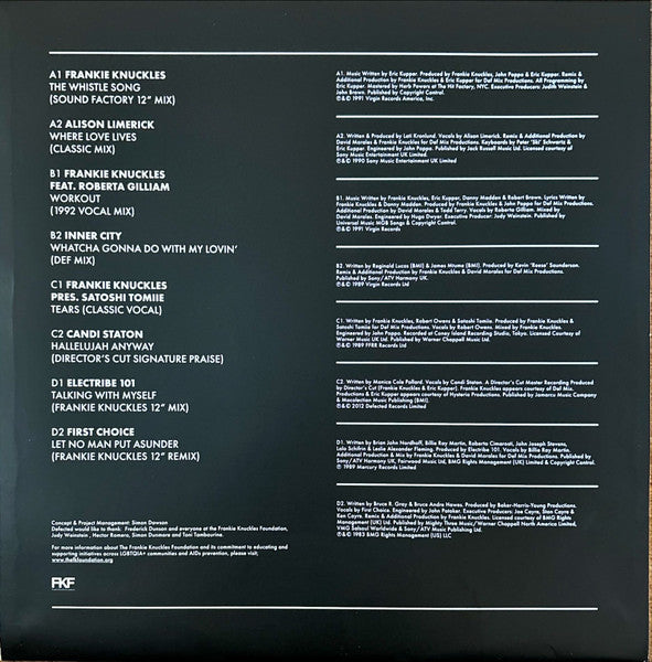 Frankie Knuckles : House Masters (Volume Two) (2x12", Comp)