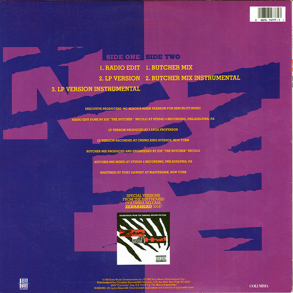 Nasty Nas* : Half Time (12", Single)