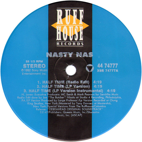 Nasty Nas* : Half Time (12", Single)
