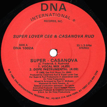 Super Lover Cee & Casanova Rud : Super - Casanova (12")