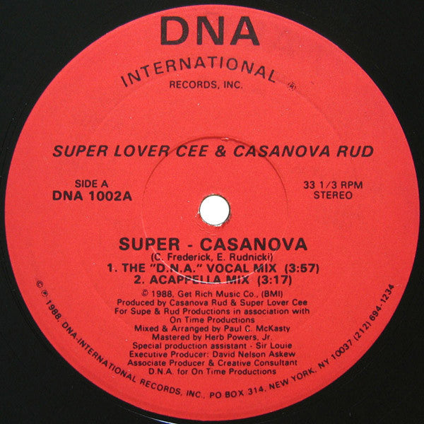 Super Lover Cee & Casanova Rud : Super - Casanova (12")