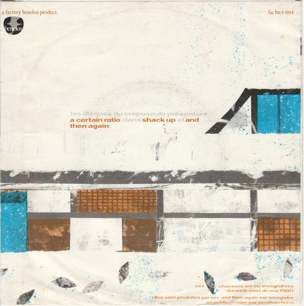 A Certain Ratio : Shack Up (7", Single, 3 B)