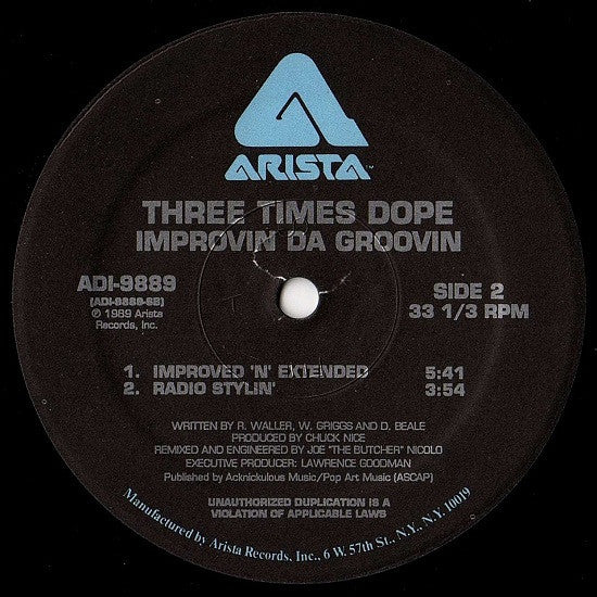 Three Times Dope : Original Stylin' (12")