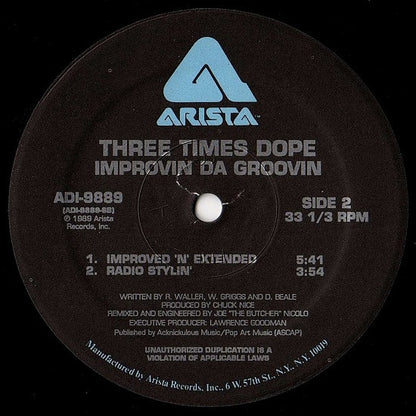 Three Times Dope : Original Stylin' (12")