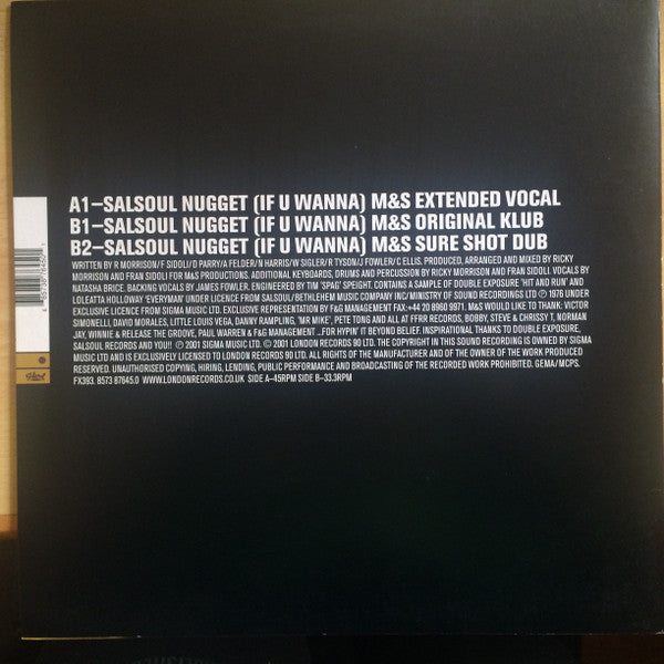 M&S Presents The Girl Next Door : Salsoul Nugget (If U Wanna) (12")