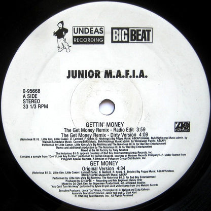 Junior M.A.F.I.A. : Gettin' Money (The Get Money Remix) (12", Single)