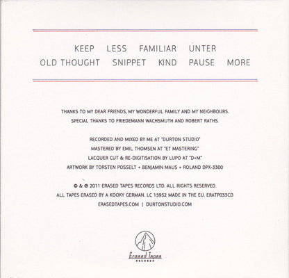 Nils Frahm : Felt (CD, Album)