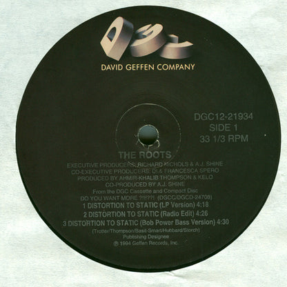 The Roots : Distortion To Static (12", Maxi)