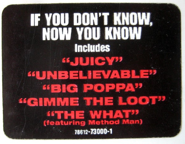 The Notorious B.I.G.* : Ready To Die (LP, Album)