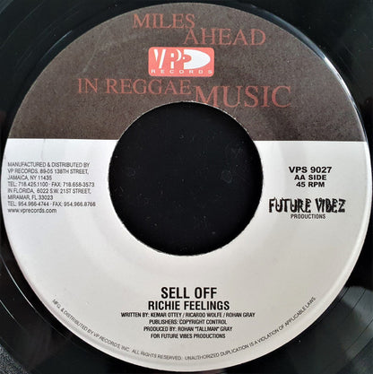 Ding Dong / Richie Feelings : Badman Forward, Badman Pull Up / Sell Off (7")