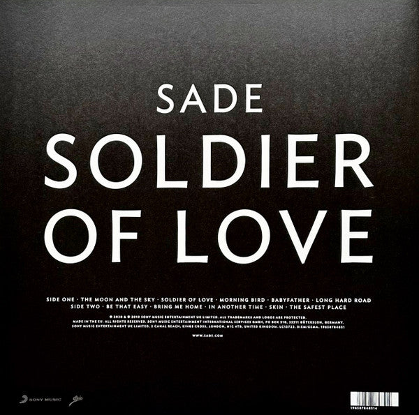 Sade : Soldier Of Love (LP, Album, RE, RM, Hal)