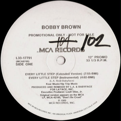 Bobby Brown : Every Little Step (12", Promo)