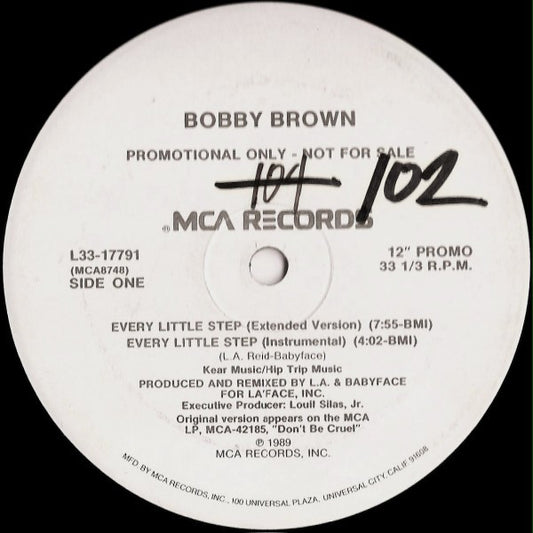 Bobby Brown : Every Little Step (12", Promo)
