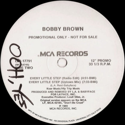 Bobby Brown : Every Little Step (12", Promo)