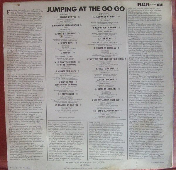 Various : Jumping At The Go Go (20 Great Northern Soul Hits) (LP, Comp)