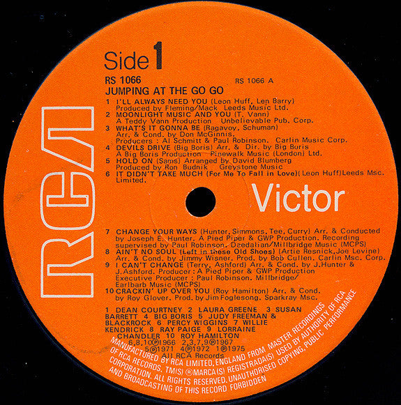 Various : Jumping At The Go Go (20 Great Northern Soul Hits) (LP, Comp)