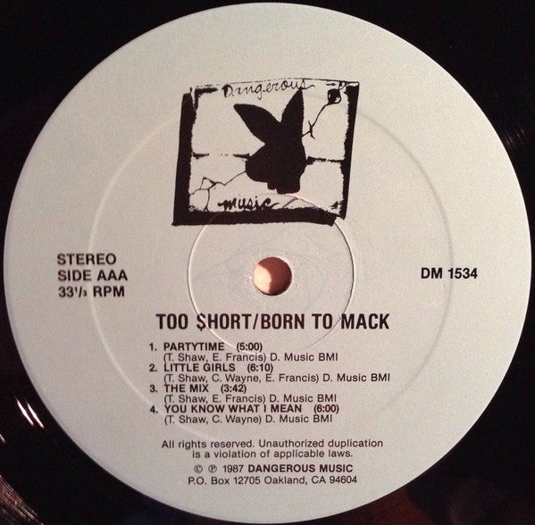 Too $hort* : Born To Mack (LP, Album)