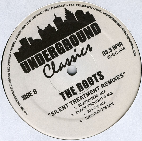 The Roots : Proceed (Remixes) / Silent Treatment (Remixes) (12", Unofficial)