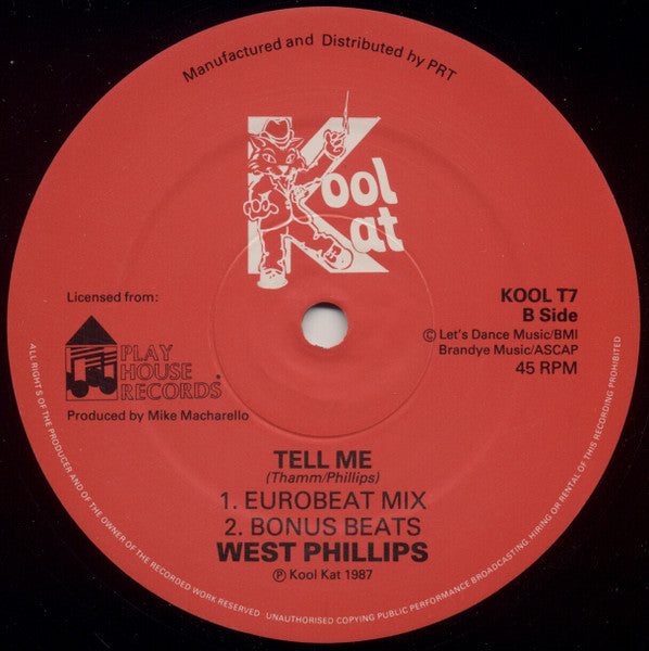 West Phillips : Tell Me (12")