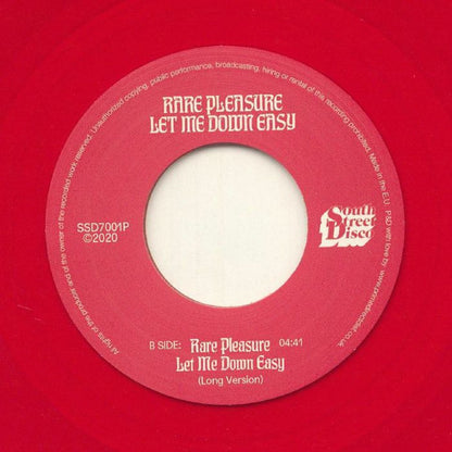 Rare Pleasure : Let Me Down Easy (7", RE, Red)