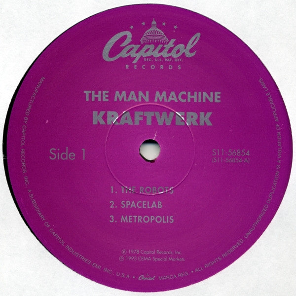 Kraftwerk : The Man-Machine (LP, Album, RE)