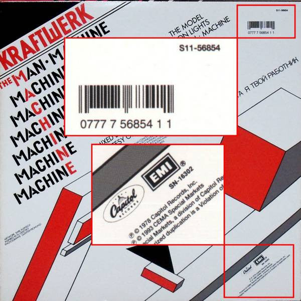 Kraftwerk : The Man-Machine (LP, Album, RE)
