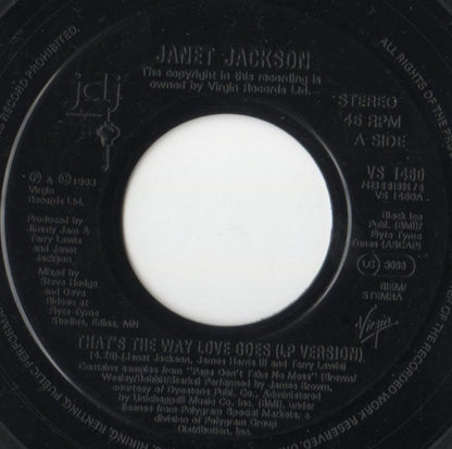 Janet Jackson : That's The Way Love Goes (7", Single, Jukebox)