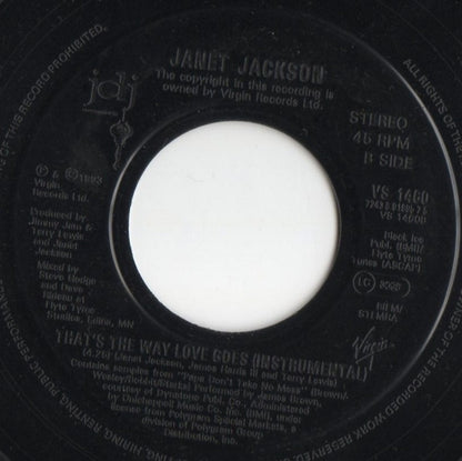 Janet Jackson : That's The Way Love Goes (7", Single, Jukebox)