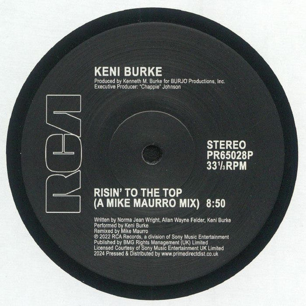 Keni Burke / Evelyn "Champagne" King* : Risin' To The Top / I'm In Love (A Mike Maurro Mix) (12")