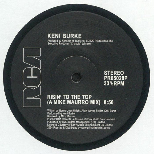 Keni Burke / Evelyn "Champagne" King* : Risin' To The Top / I'm In Love (A Mike Maurro Mix) (12")