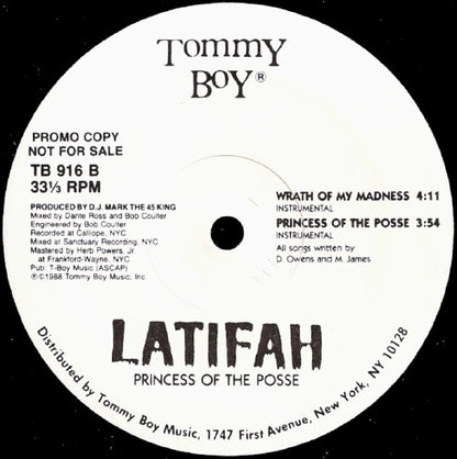 Queen Latifah : Wrath Of My Madness (12", Promo)