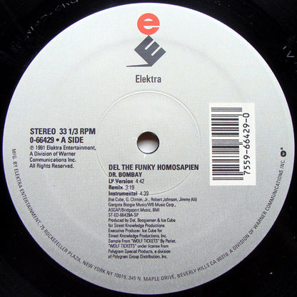 Del Tha Funkee Homosapien : Dr. Bombay (12", Single)