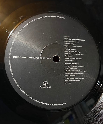 Pet Shop Boys : Introspective (LP, Album, RE, RM, 140)