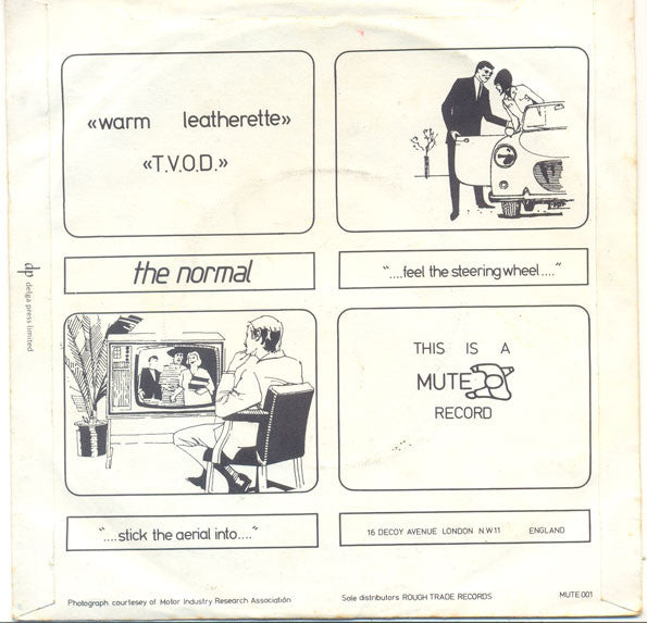 The Normal : T.V.O.D. / Warm Leatherette (7", Single, Orl)