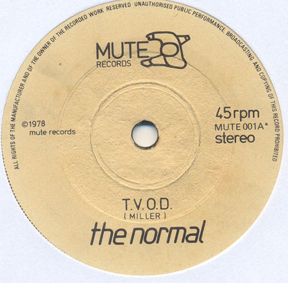 The Normal : T.V.O.D. / Warm Leatherette (7", Single, Orl)