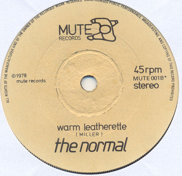 The Normal : T.V.O.D. / Warm Leatherette (7", Single, Orl)