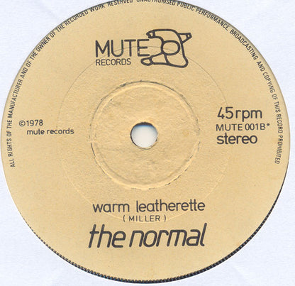 The Normal : T.V.O.D. / Warm Leatherette (7", Single, Orl)
