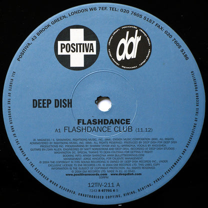 Deep Dish : Flashdance (12", Single, No1)