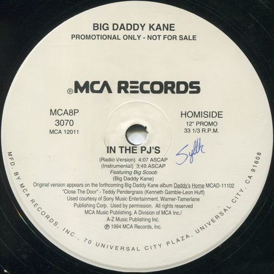 Big Daddy Kane : In The PJ's / Show & Prove (12", Promo)
