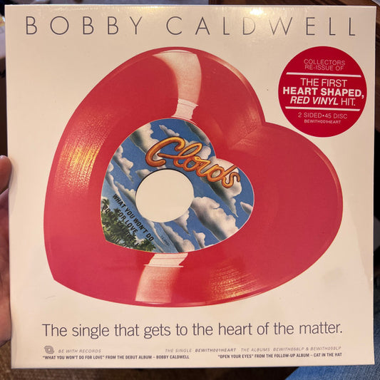 Bobby Caldwell : What You Won't Do For Love (7", Shape, Single, Ltd, Red)