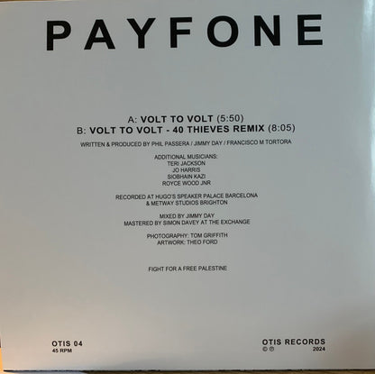 Payfone : Volt To Volt (12")