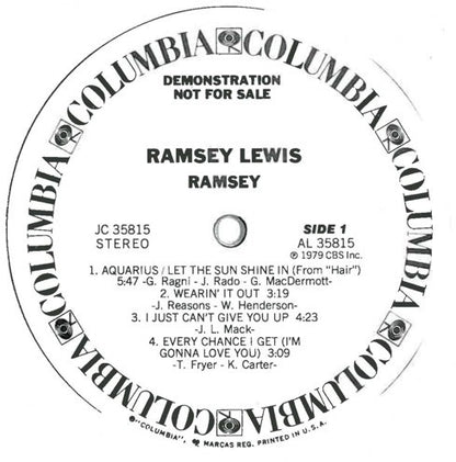 Ramsey Lewis : Ramsey (LP, Album, Promo, San)