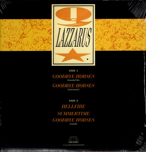 Q Lazzarus* : Goodbye Horses (12")