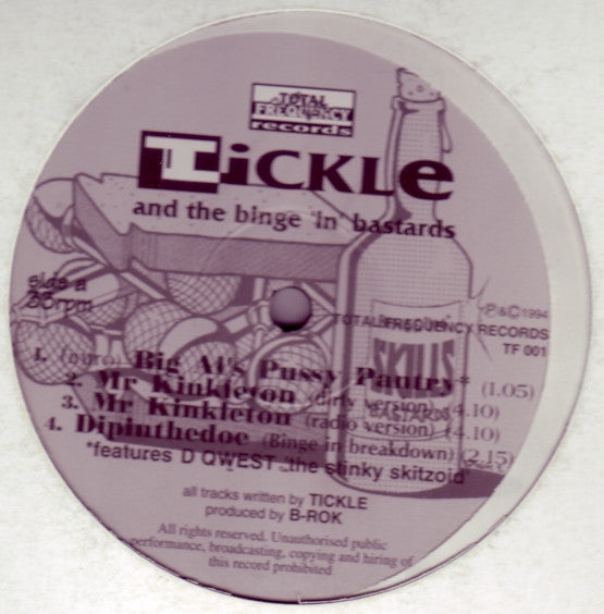 Tickle And The Binge 'In' Bastards : Mr Kinkleton (12")